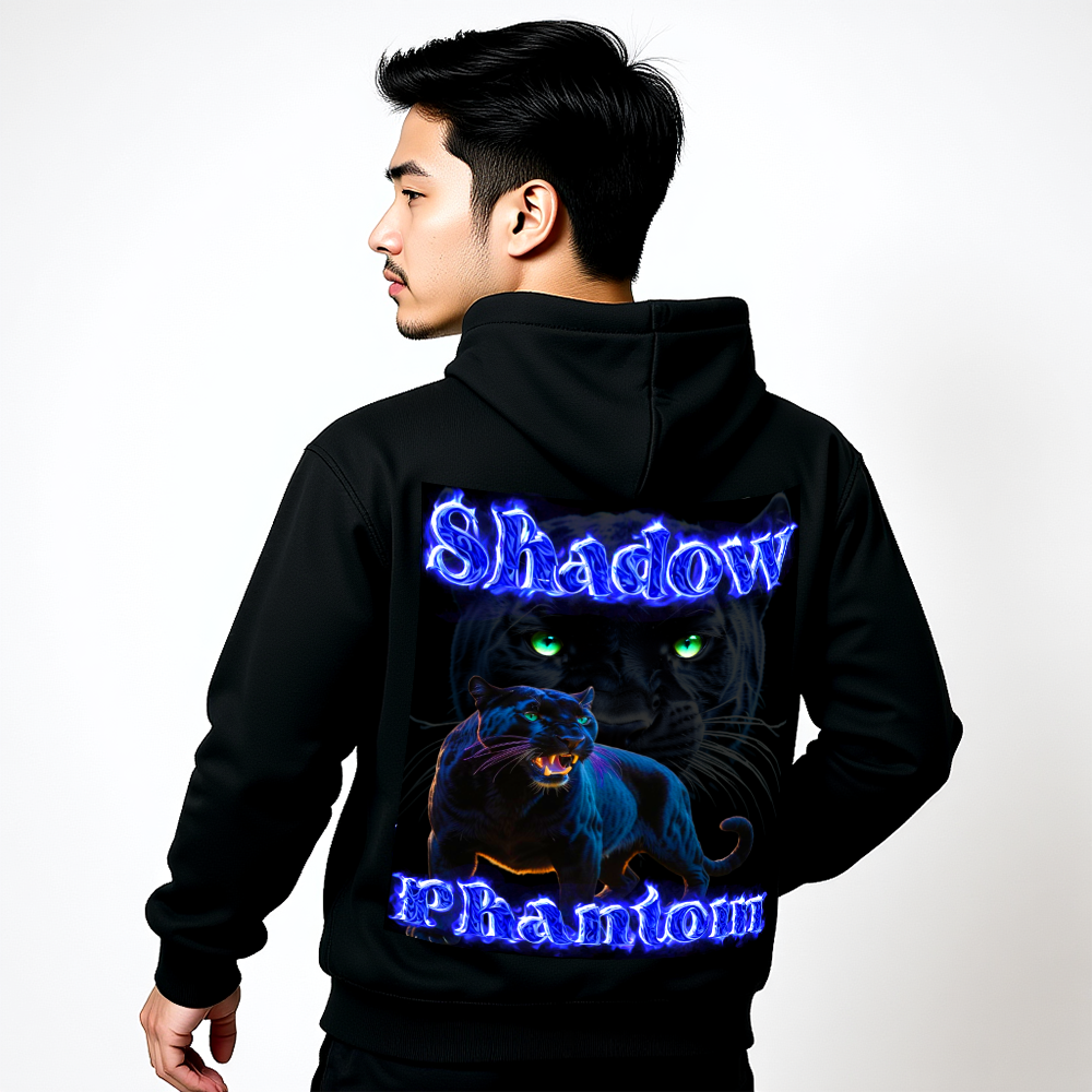 Panther Hoodie „Shadow Phantom“ – Oversized Unisex Kapuzenpullover