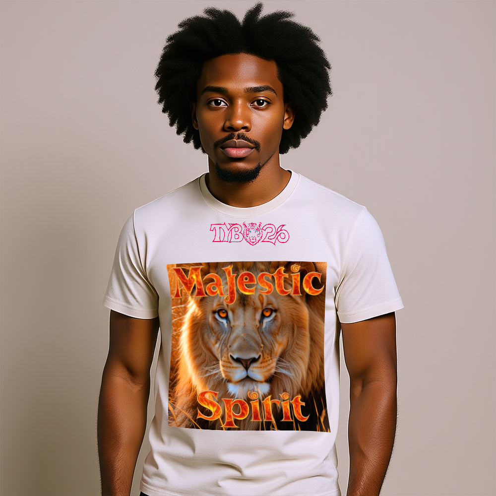 Löwe T-Shirt „Majestic Spirit" Head – Unisex Frontdruck Design