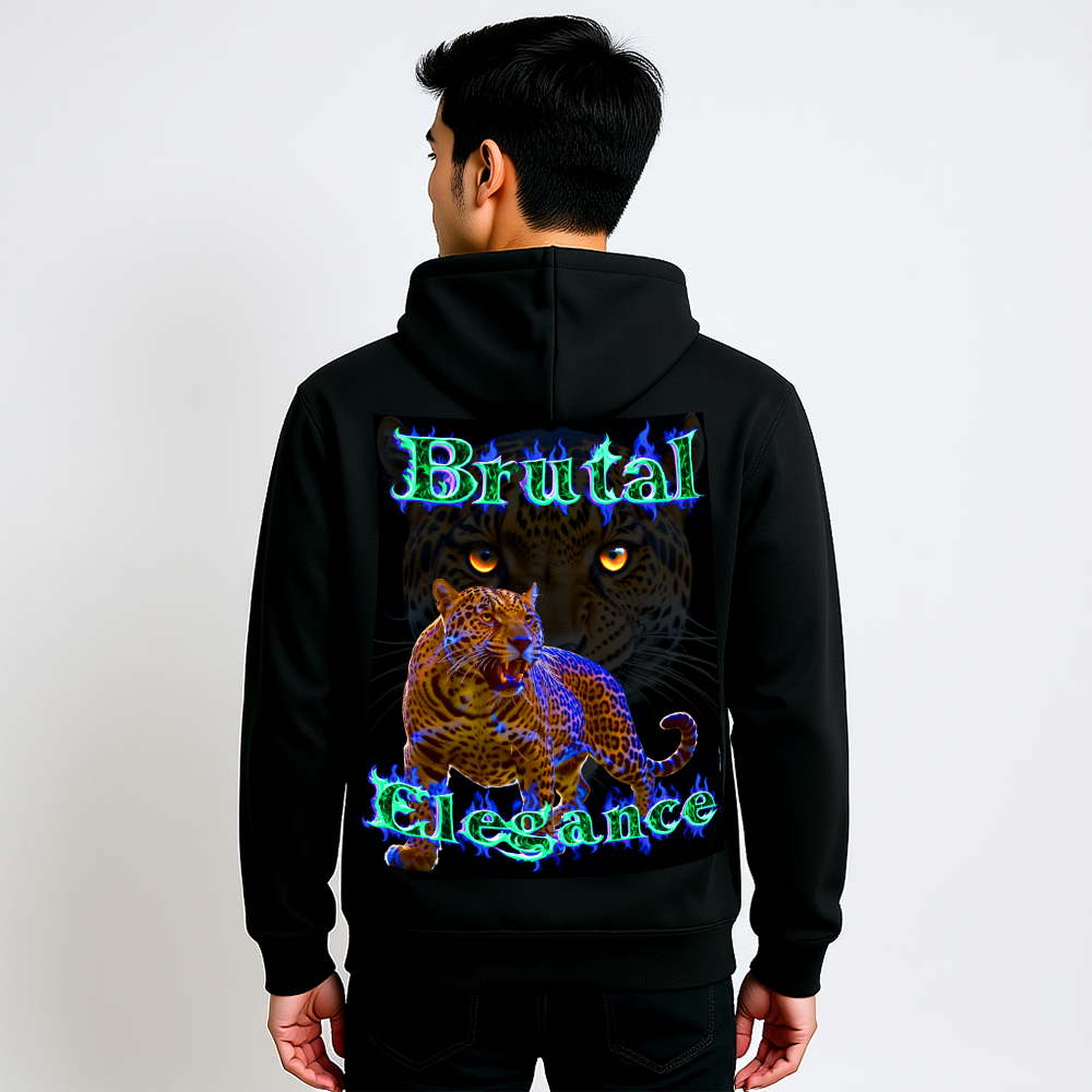 Jaguar Hoodie „Brutal Elegance“ – HigherBlanks Unisex Kapuzenpullover