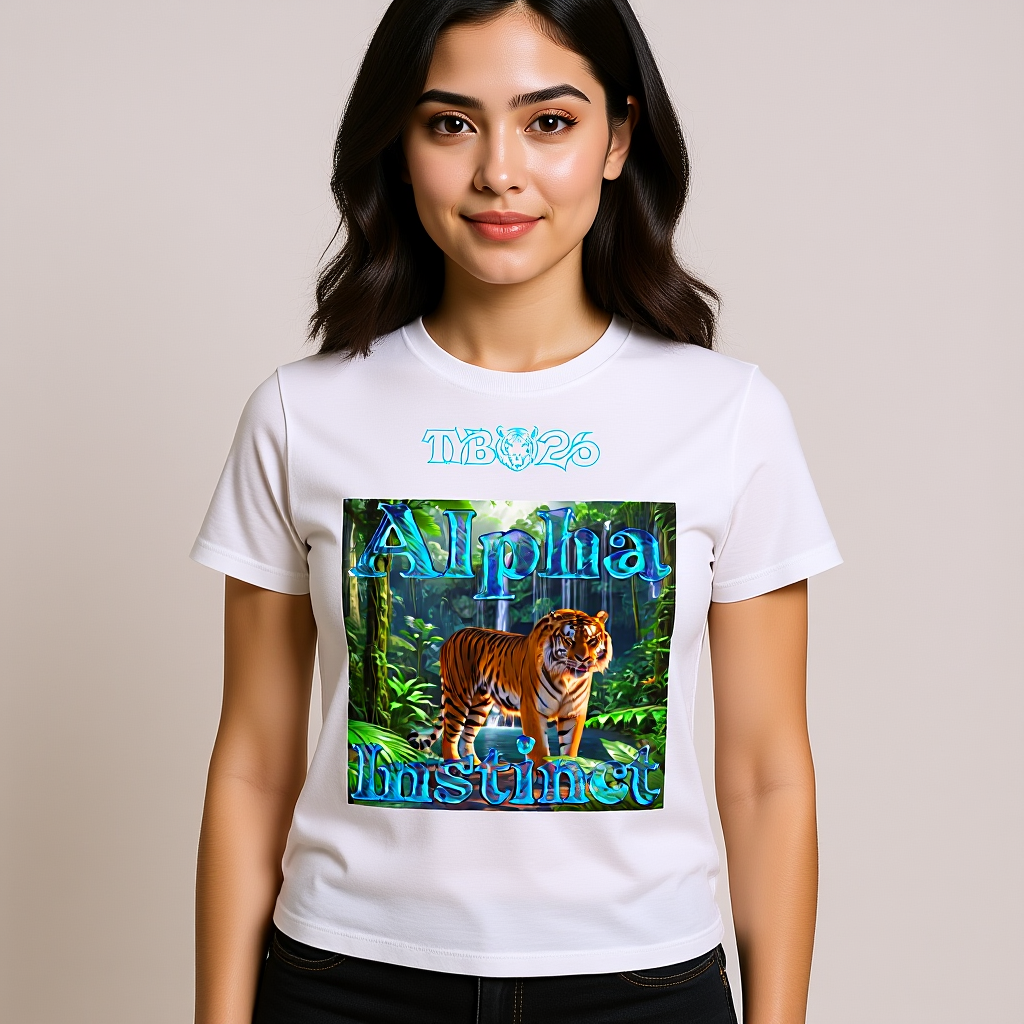 Tiger T-Shirt „Alpha Instinct" Classic – Unisex Frontdruck Design