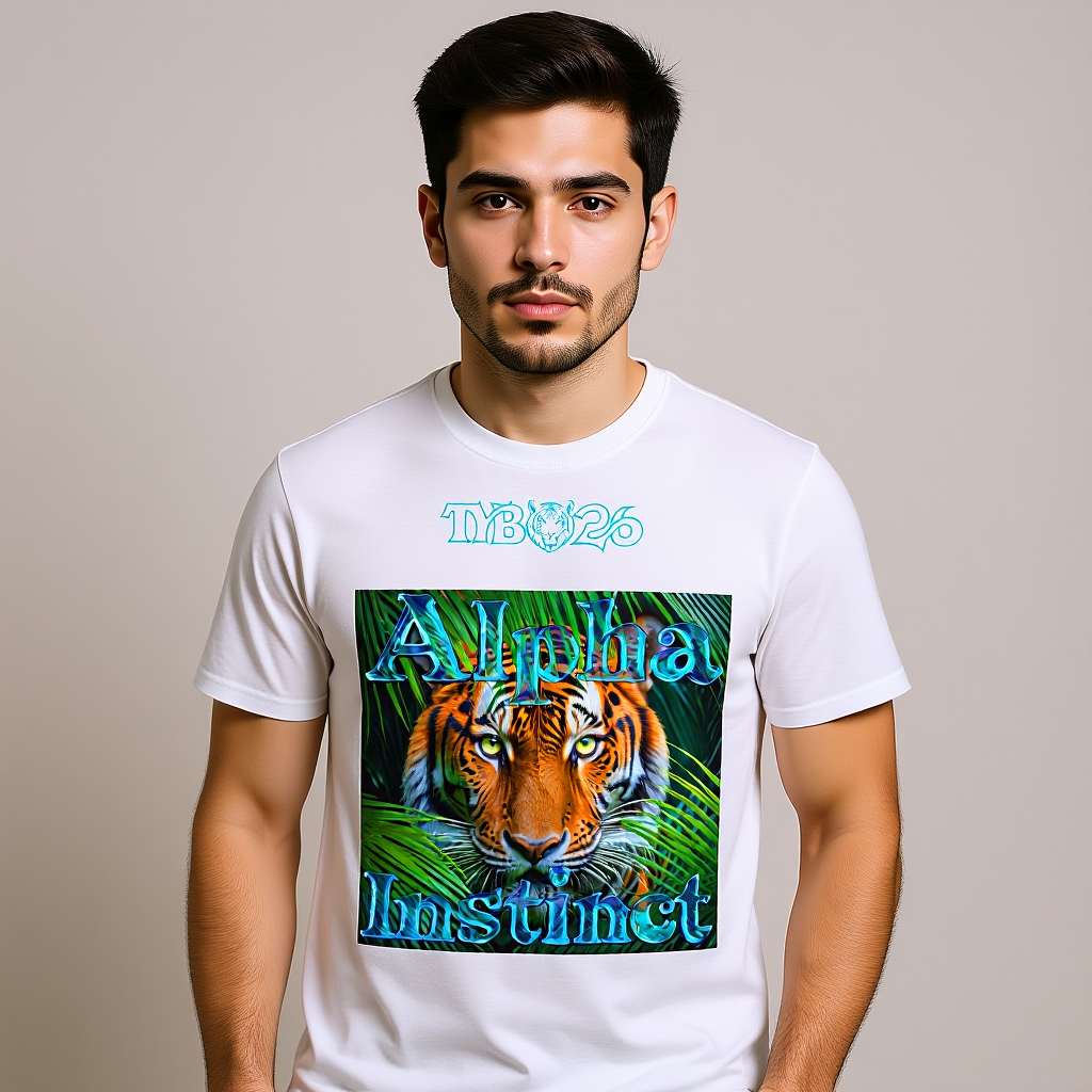 Tiger T-Shirt „Alpha Instinct" Head – Unisex Frontdruck Design