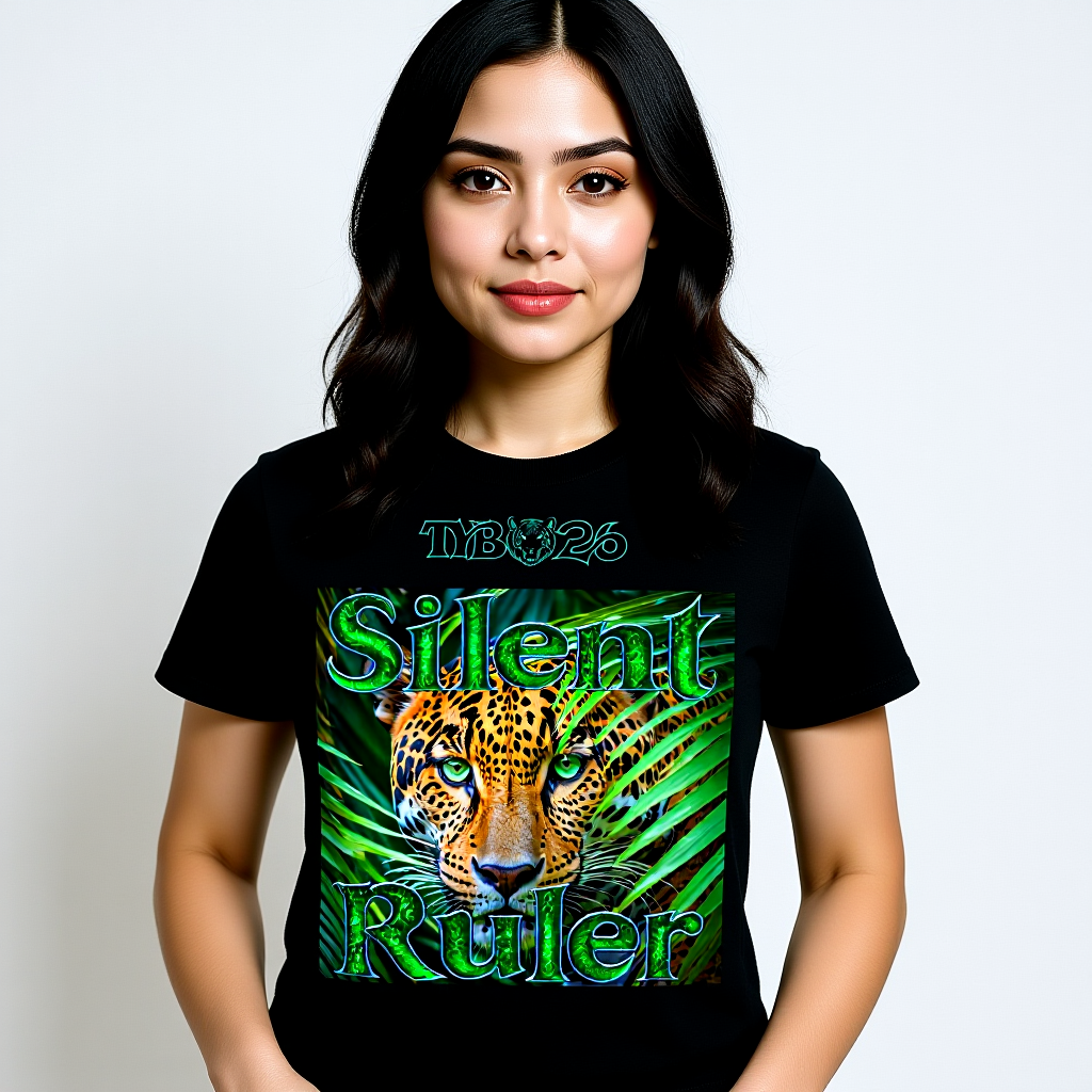 Jaguar T-Shirt „Silent Ruler" Head – Unisex Frontdruck Design