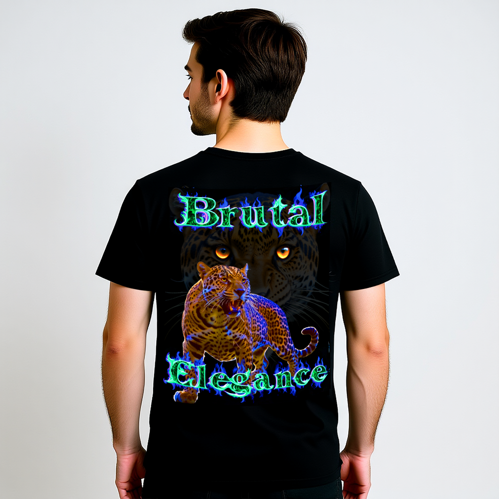 Jaguar T-Shirt „Brutal Elegance“ – Unisex Double Print Design