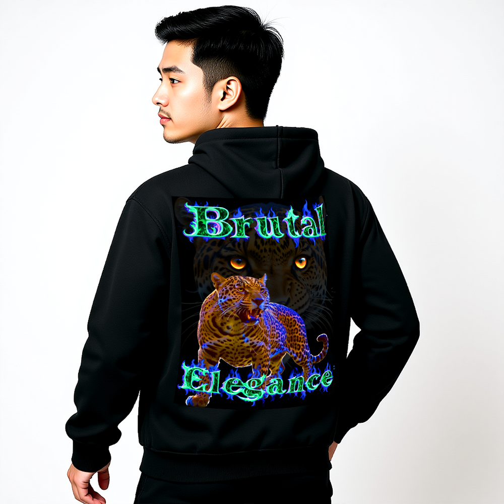 Jaguar Hoodie „Brutal Elegance“ – Oversized Unisex Kapuzenpullover
